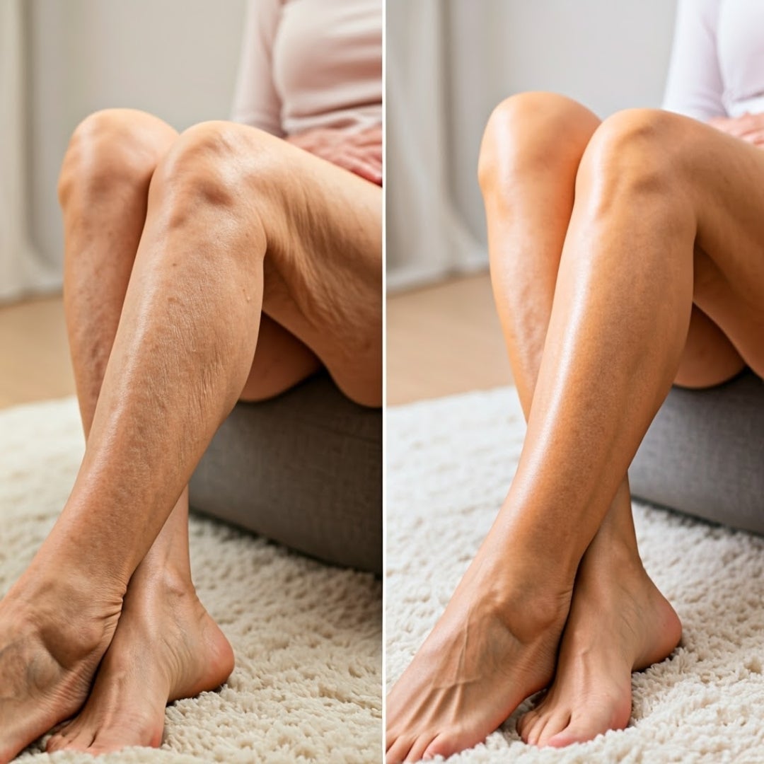 Résultat avant et après sur les jambes